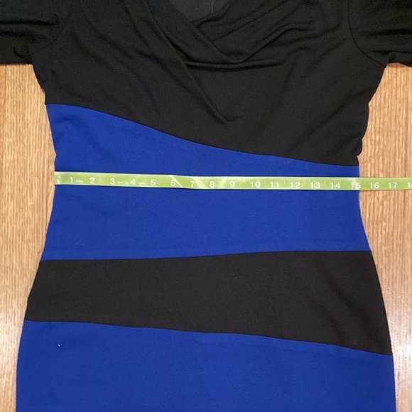 Julia Jordon Black and Blue Dress Size 8 - Picture 13 of 14